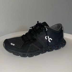 ON Cloud X Running Shoe in All Black in 8.5